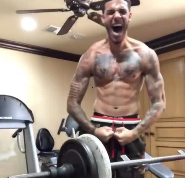 熊哥哥爱健身被爆料视频,健身日常曝光，汗水铸就完美身材